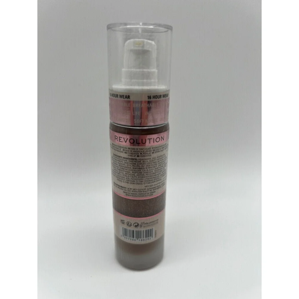Makeup Revolution IRL Filter Longwear Foundation F14 Soft Matte Oil Free 0.7oz